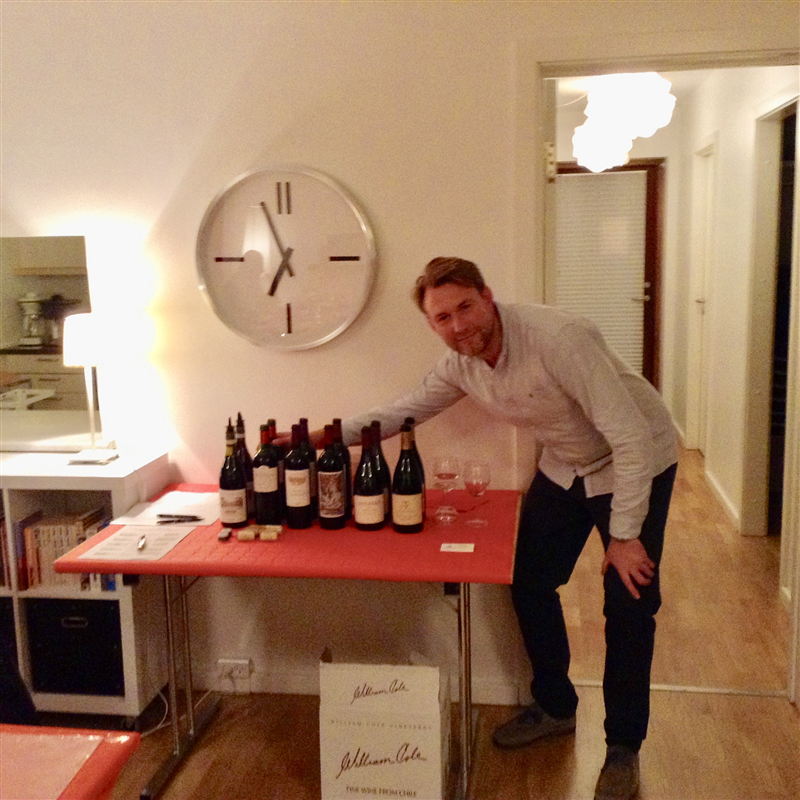 Fra vinsmagningen i november 2018